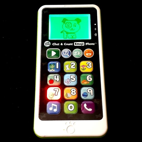 LeapFrog Chat and Count Emoji Phone, Green - Toddler Learning Toy - It Works!! - Picture 1 of 8